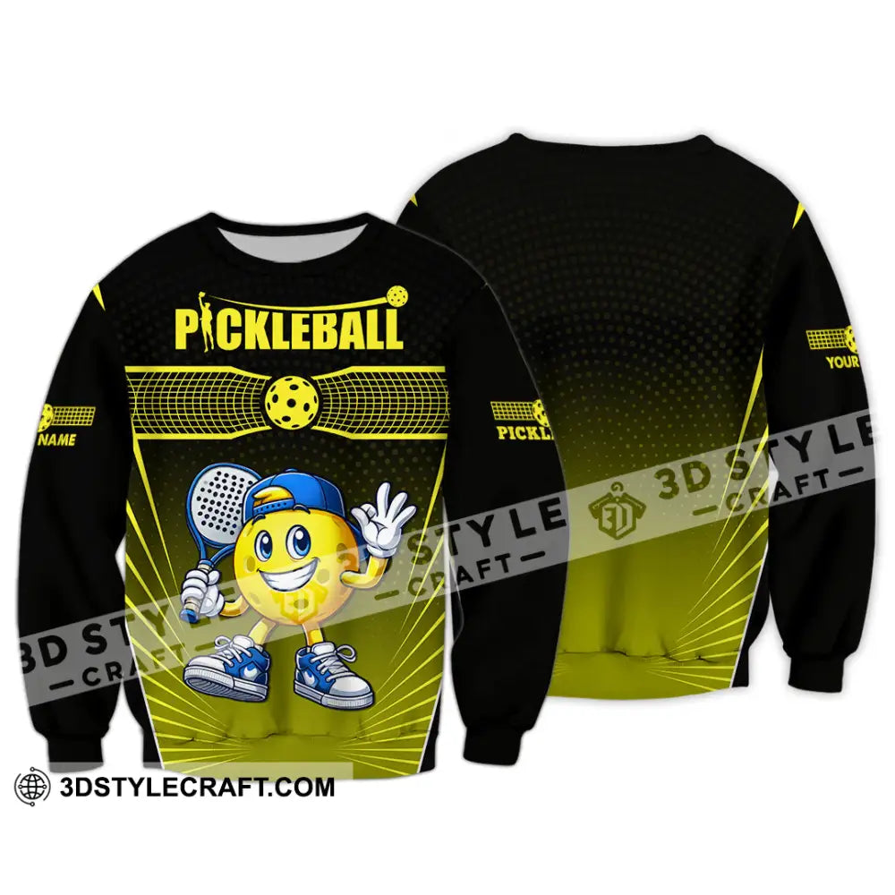 Unisex Shirt - Custom Text Shirt Pickle Ball Shirt Long Sleeve / S T-shirt
