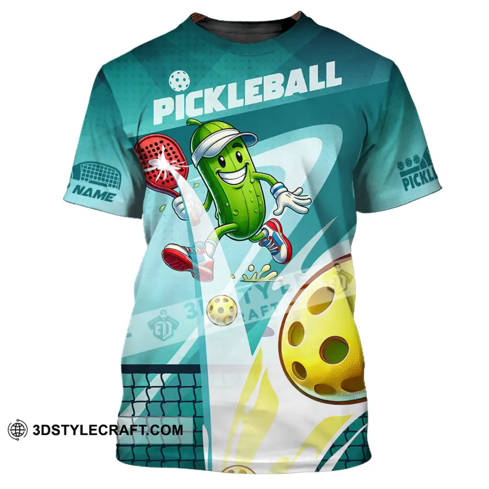Unisex Shirt - Custom Text Shirt Pickle Ball Shirt T-Shirt / S T-shirt