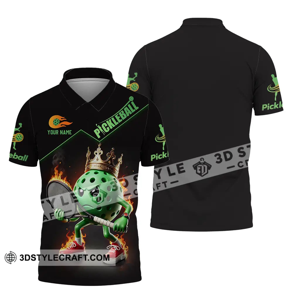 Unisex Shirt - Custom Text Pickleball Polo / S T-Shirt