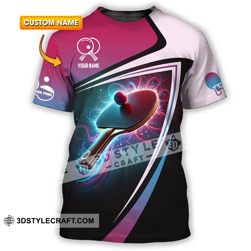 Unisex Shirt - Custom Text Shirt Ping Pong Shirt T-shirt