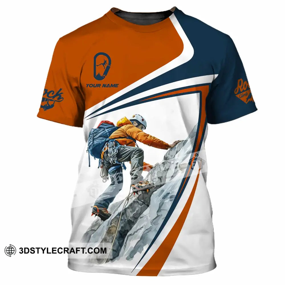 Unisex Shirt - Custom Text Shirt Rock Climb T-Shirt / S T-shirt