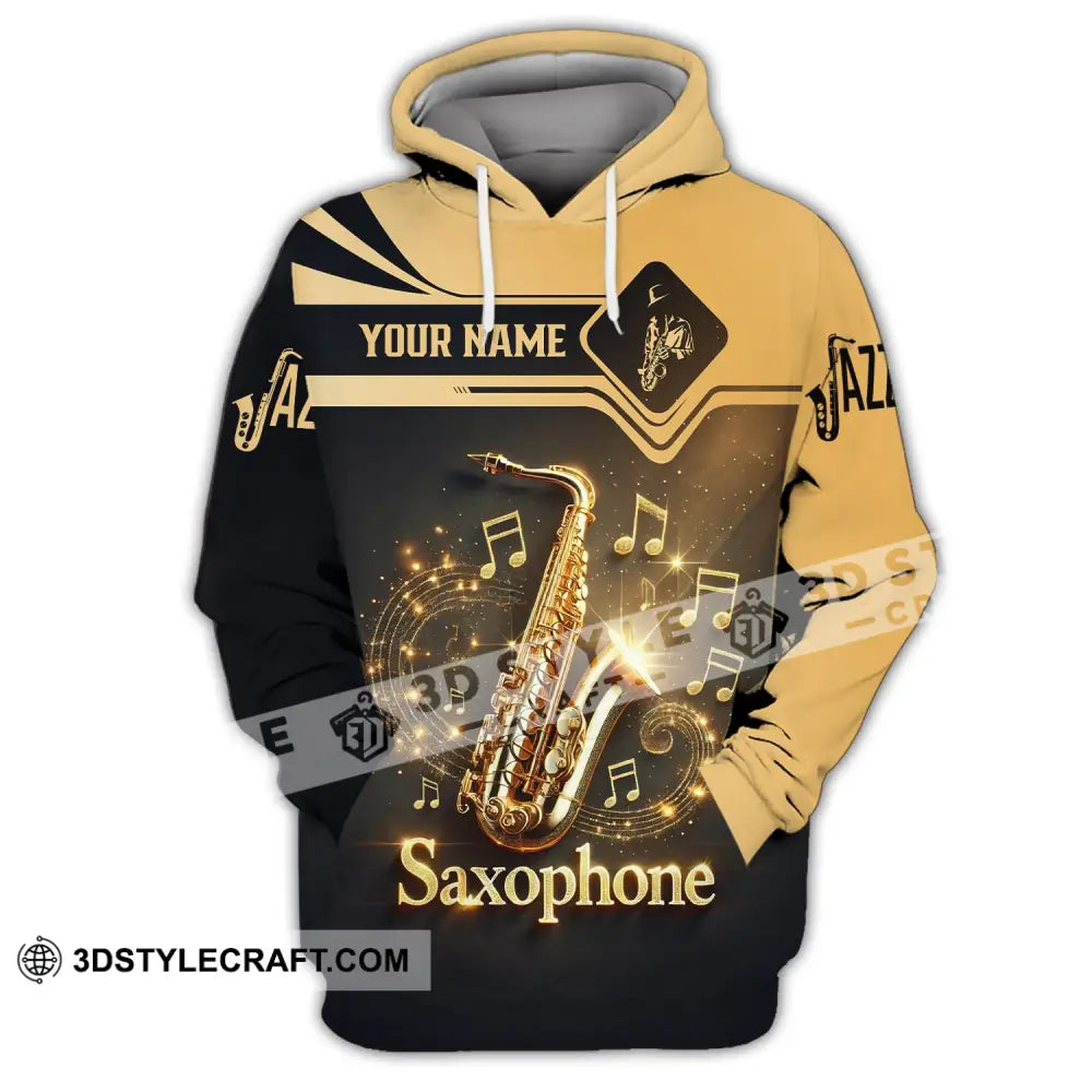 Unisex Shirt - Custom Text Saxophone Hoodie / S T-Shirt