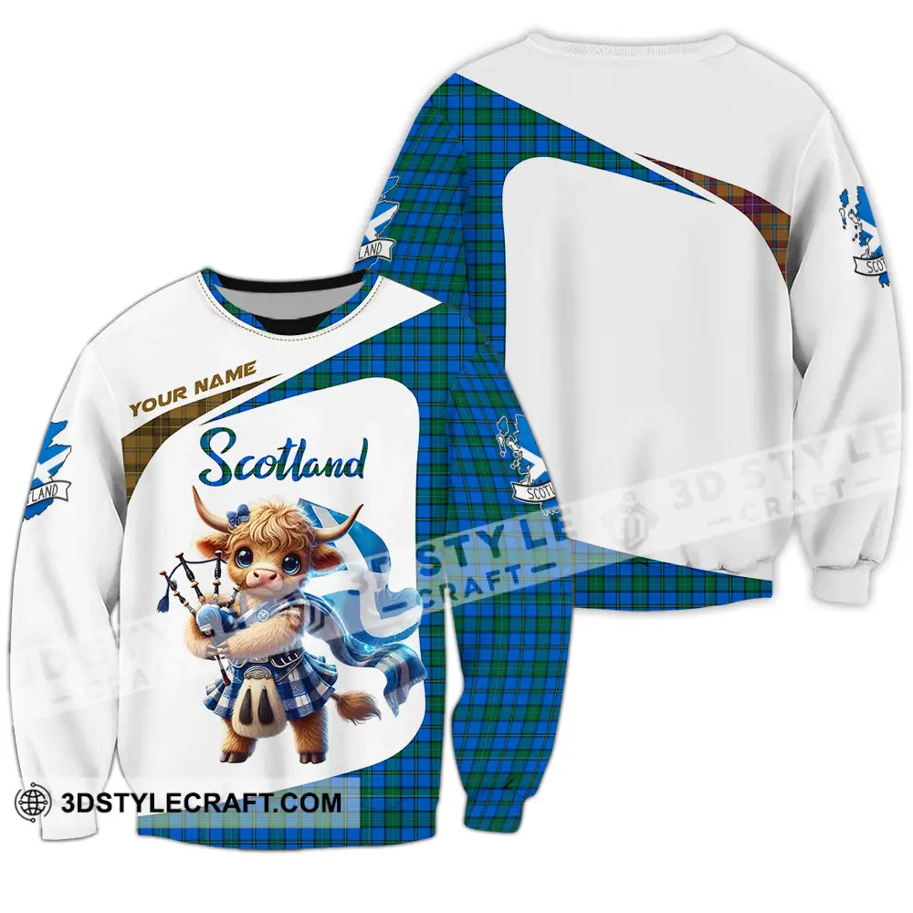Unisex Shirt - Custom Text Scotland Long Sleeve / S T-Shirt