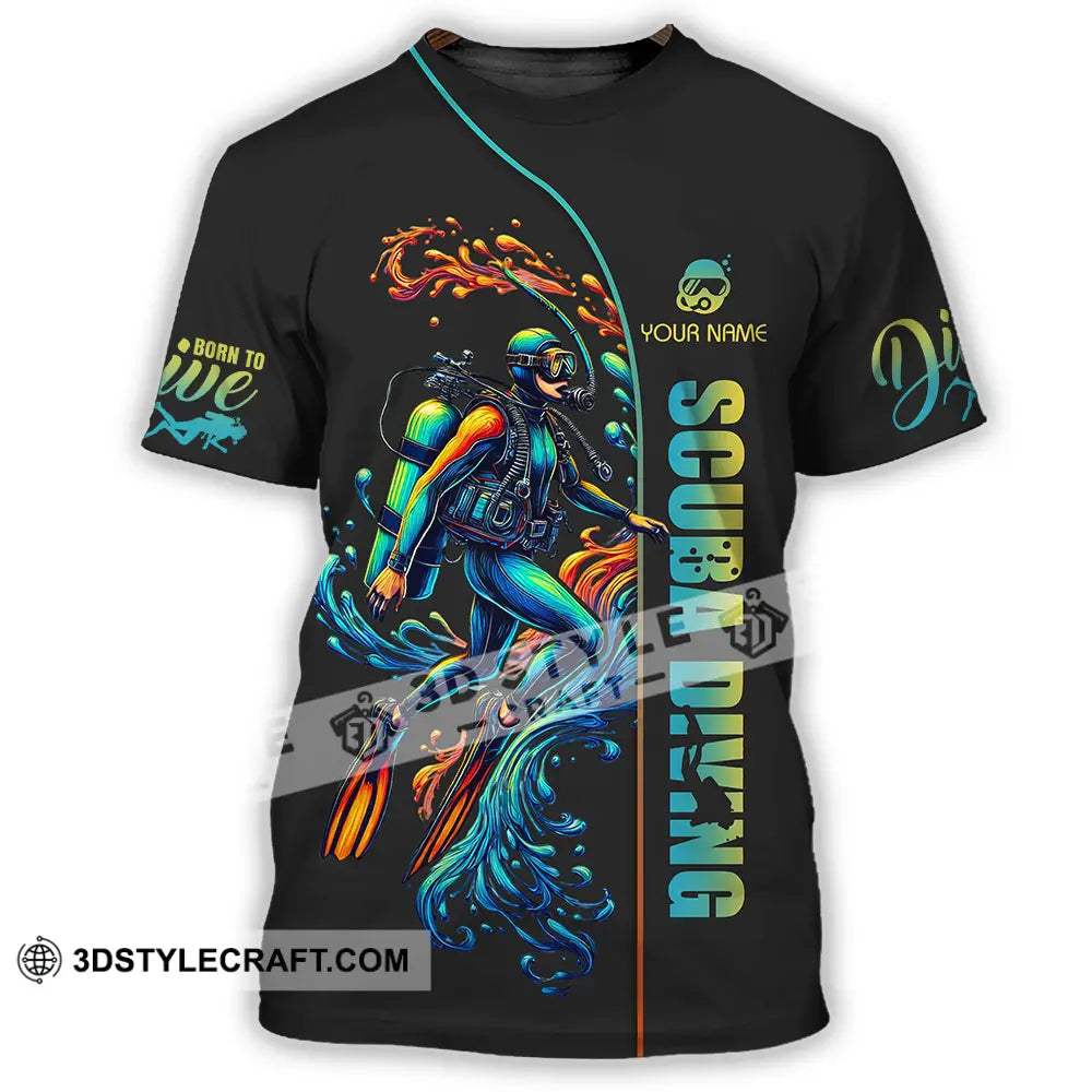 Unisex Shirt - Custom Text Scuba Diving T-Shirt / S T-Shirt