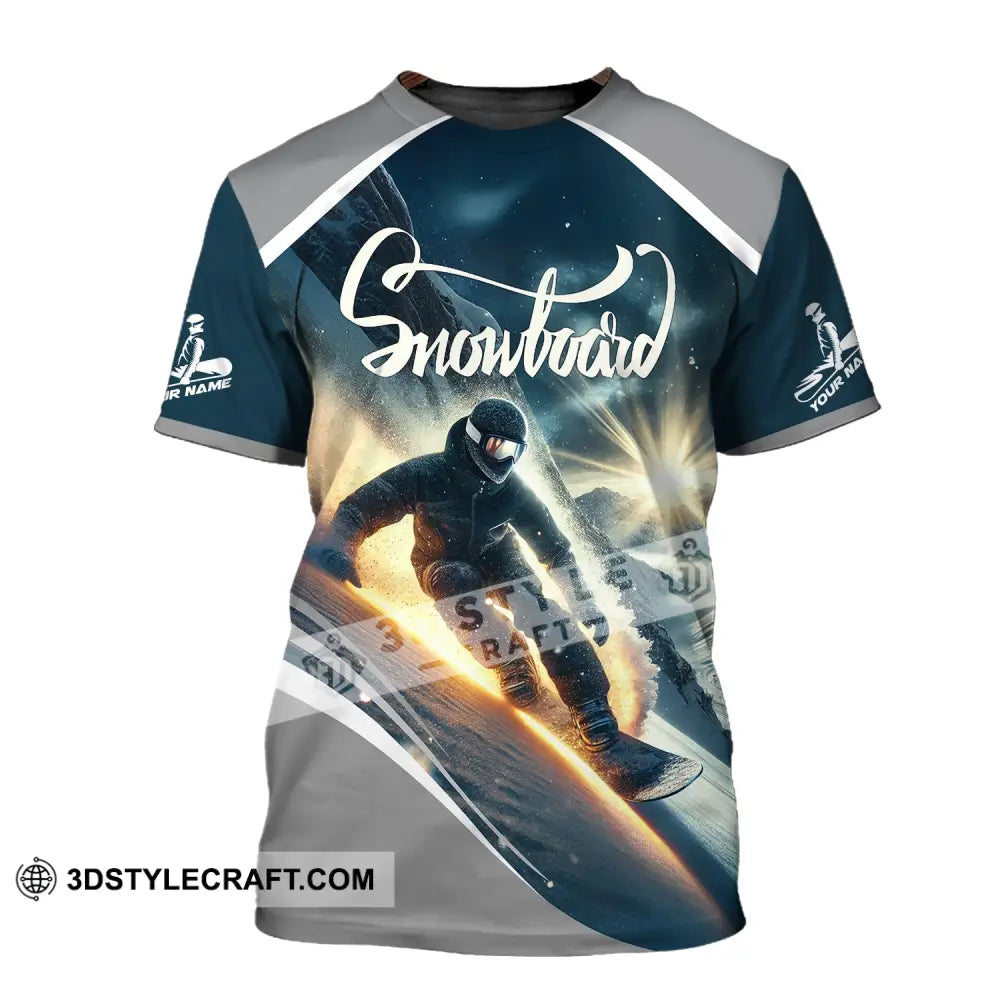 Unisex Shirt - Custom Text Snowboard T-Shirt / S T-Shirt