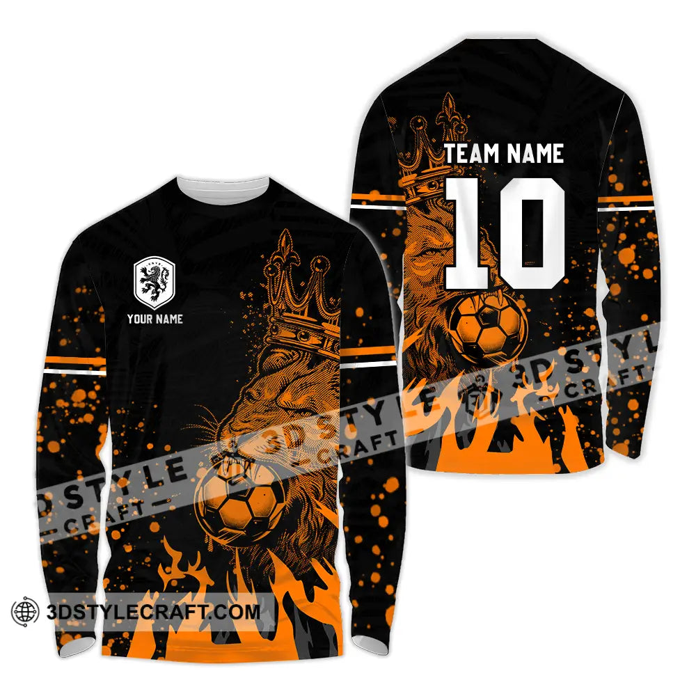 Unisex Shirt - Custom Text Shirt Soccer Shirt Long Sleeve Shirt / S T-shirt