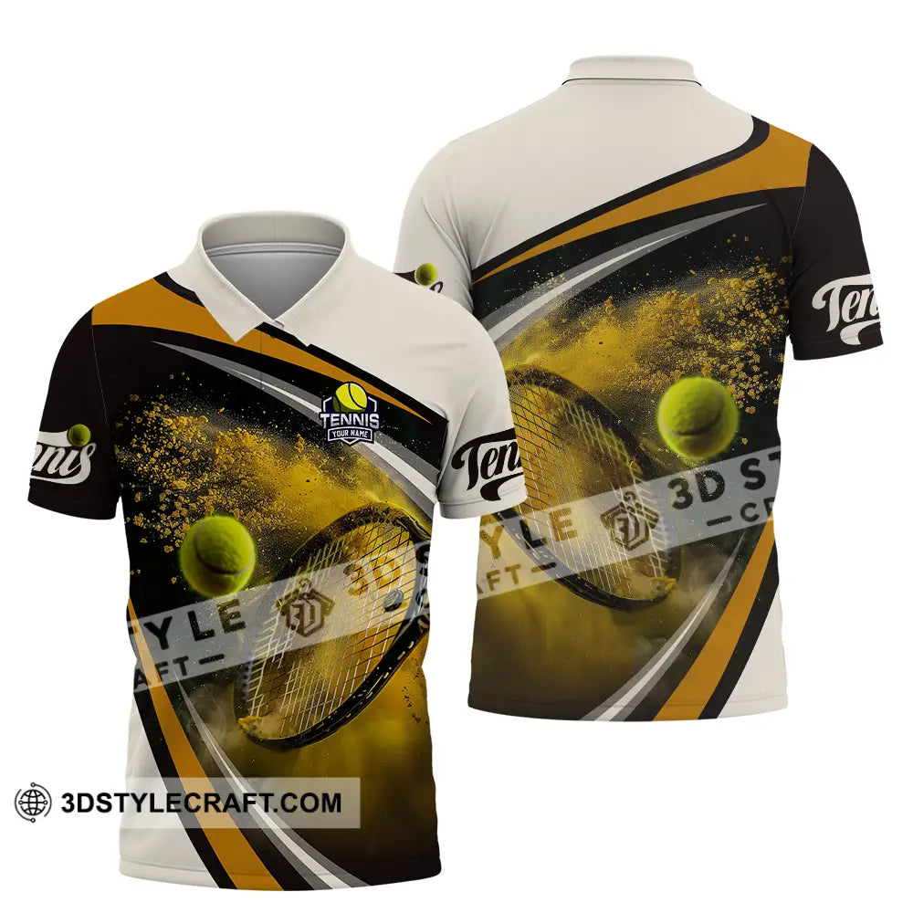 Unisex Shirt - Custom Text Tennis Polo / S T-Shirt