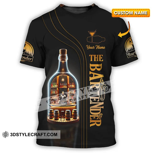 Unisex Shirt - Custom Text The Bartender T-Shirt