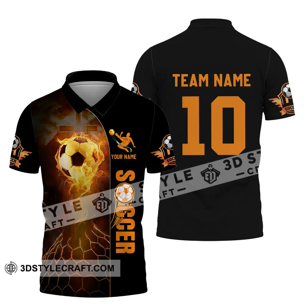 Unisex Shirt - Custom Texts Soccer Polo / S T-Shirt