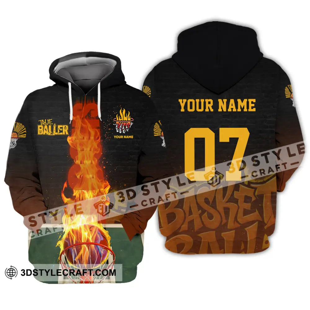 Unisex Shirt - Custom The Baller Basketball Shirt Hoodie / S T-shirt