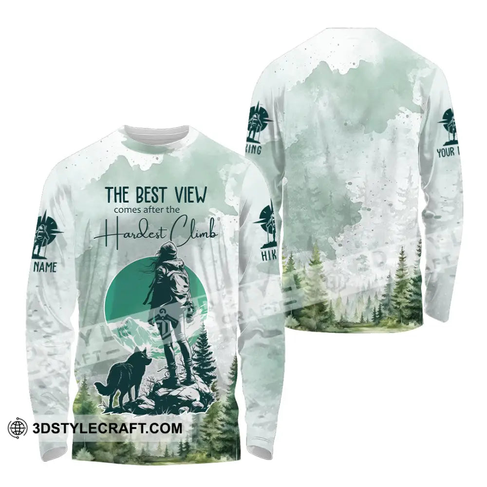 Unisex Shirt - Custom The Best View Comes After The Hardest Climb Shirt Long Sleeve Shirt / S T-shirt