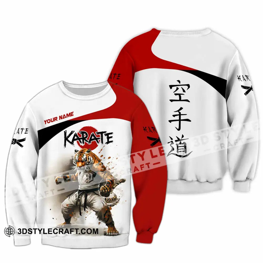 Unisex Shirt - Custom Tiger Karate Shirt Long Sleeve / S T-shirt