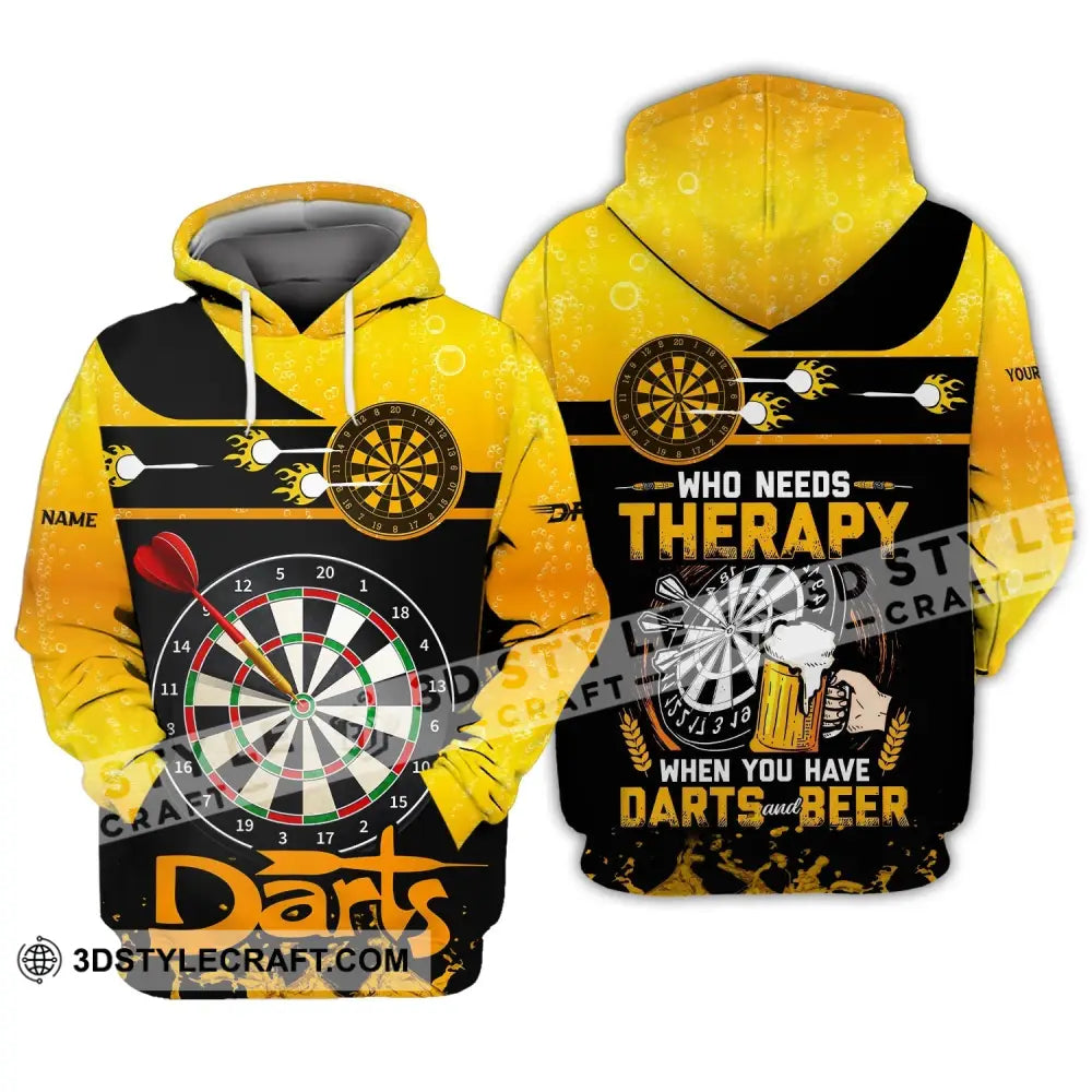 Unisex Shirt Darts Beer Custom Polo Hoodie Team T-Shirt Gift For Players / S