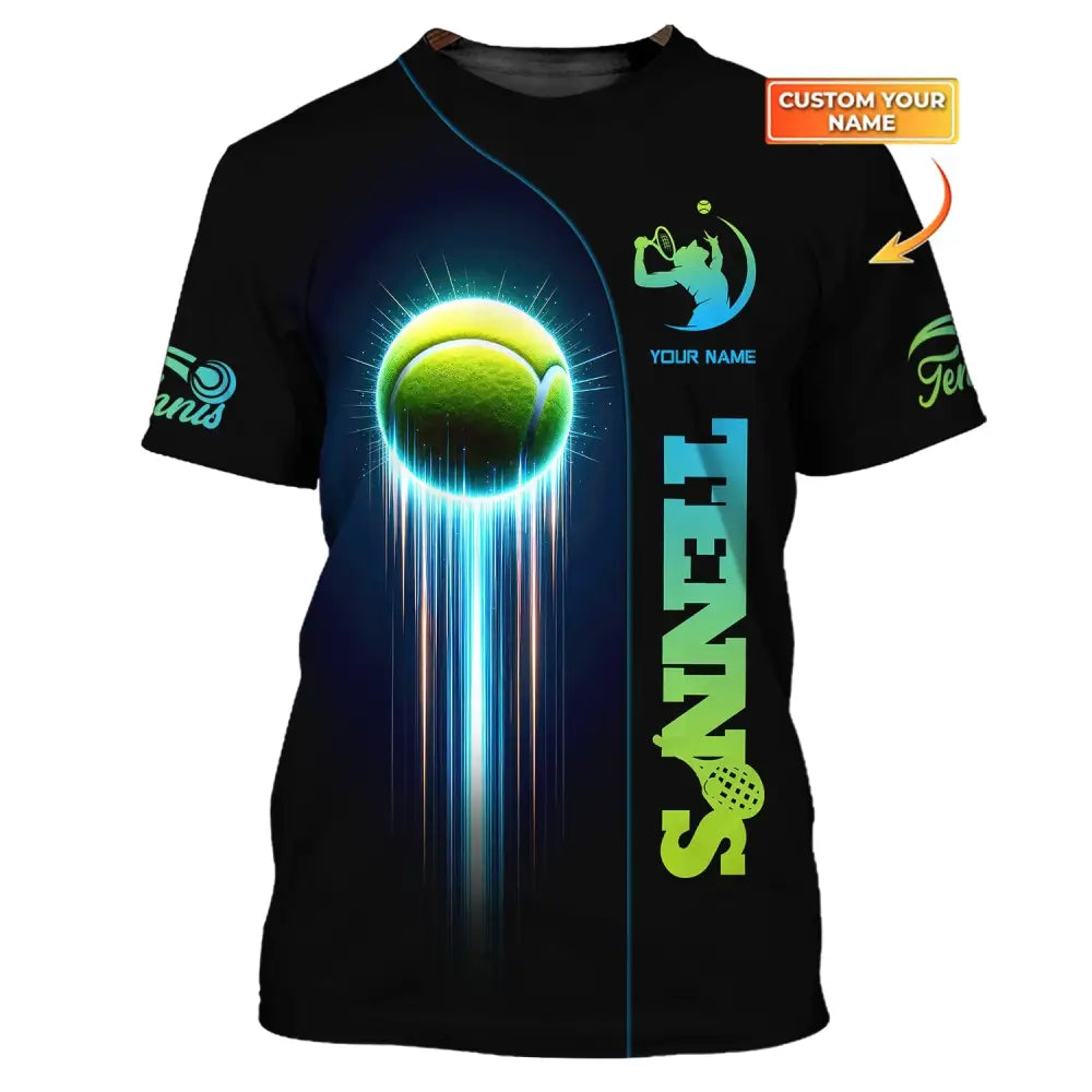 Unisex Shirt Tennis Lover T-Shirt Gift Player Apparel