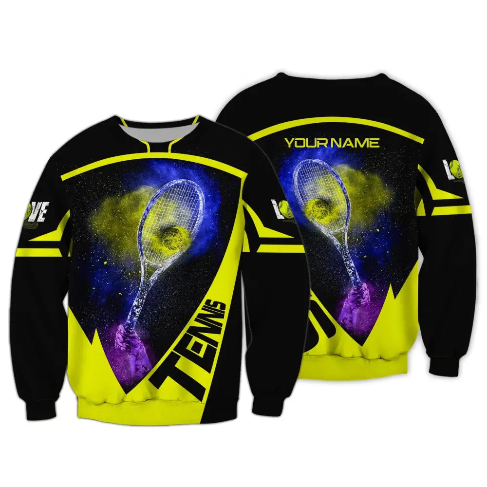 Unisex Shirt Tennis T-Shirt Player Apparel Lover Gift Long Sleeve / S