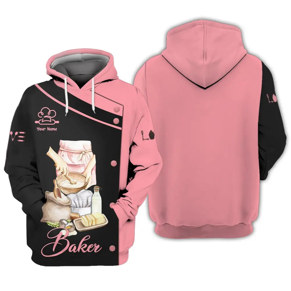 Unisex T-Shirt Baker Shirt T-Shirt Baking Gift For Lovers Hoodie / S
