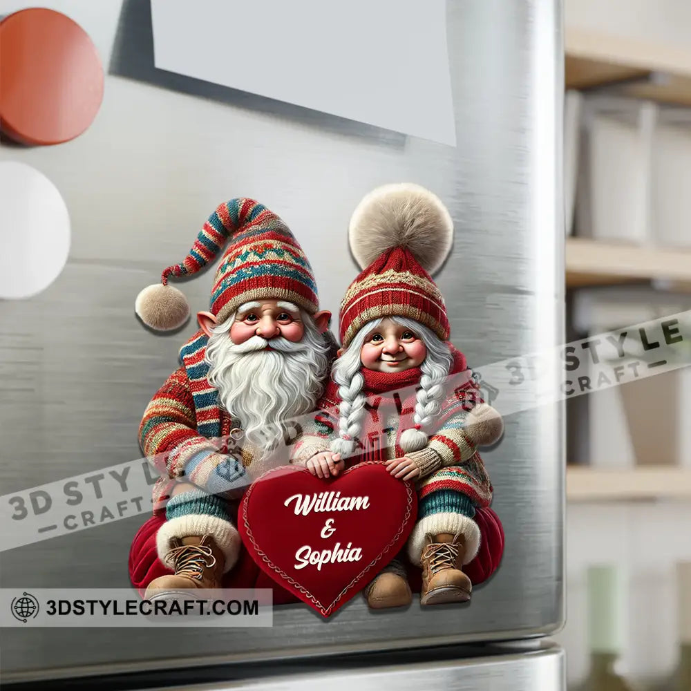 Winter Couple Fridge Magnet - Personalized