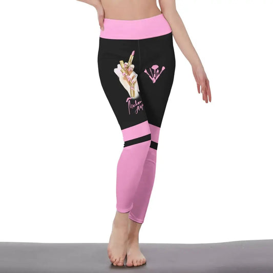 Women Clothing Makeup Artist Sportwear Legging Pants For S