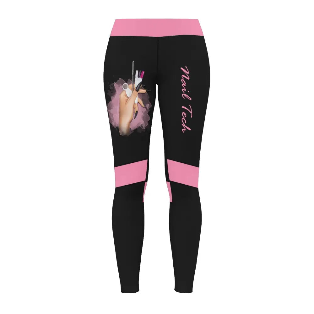 Women Clothing Nail Tech Sportwear Legging Pants For