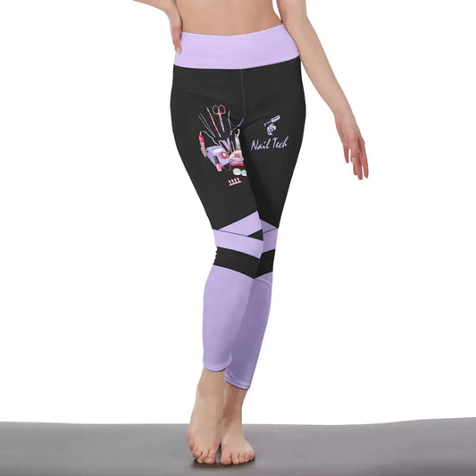Women Clothing Nail Tech Sportwear Legging Pants For S