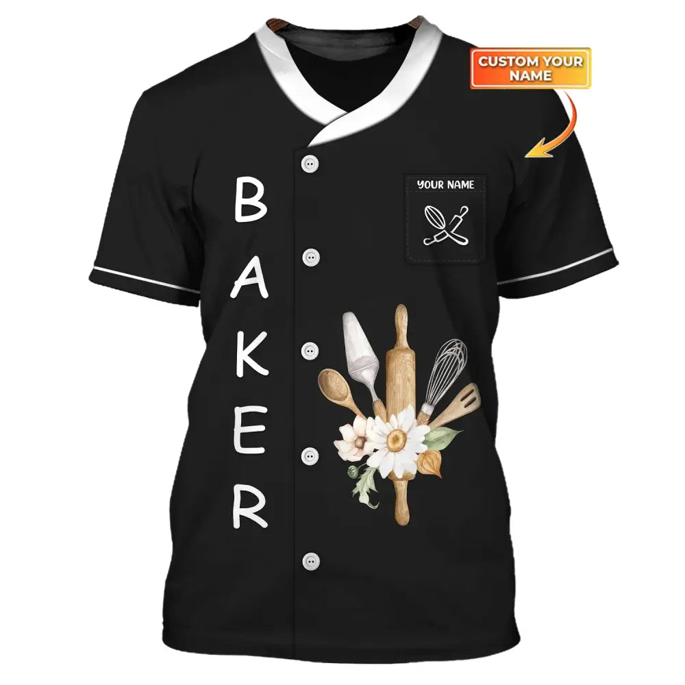 Women Shirt Baking Lover Baker Hoodie Sportwear T-Shirt / S