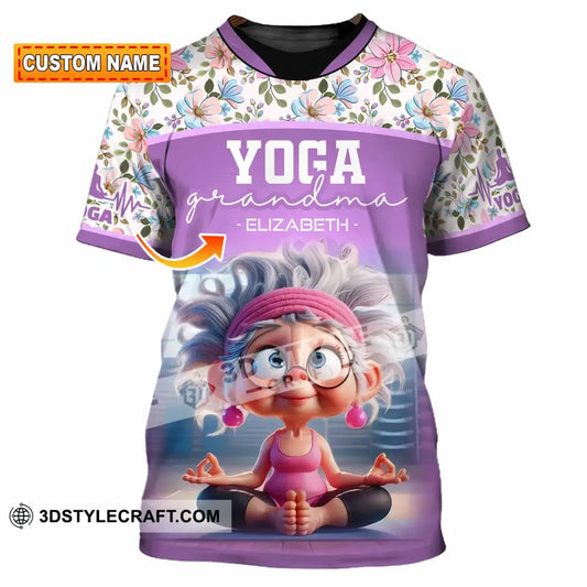 Women Shirt - Custom Chill Relax Yoga Granndma Shirt T-shirt