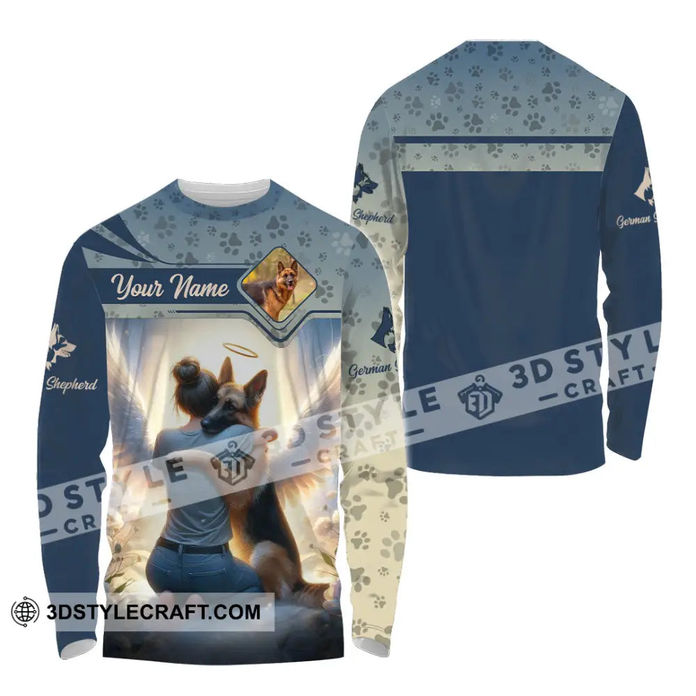 Women Shirt - Custom German Shepherd Shirt Long Sleeve Shirt / S T-shirt