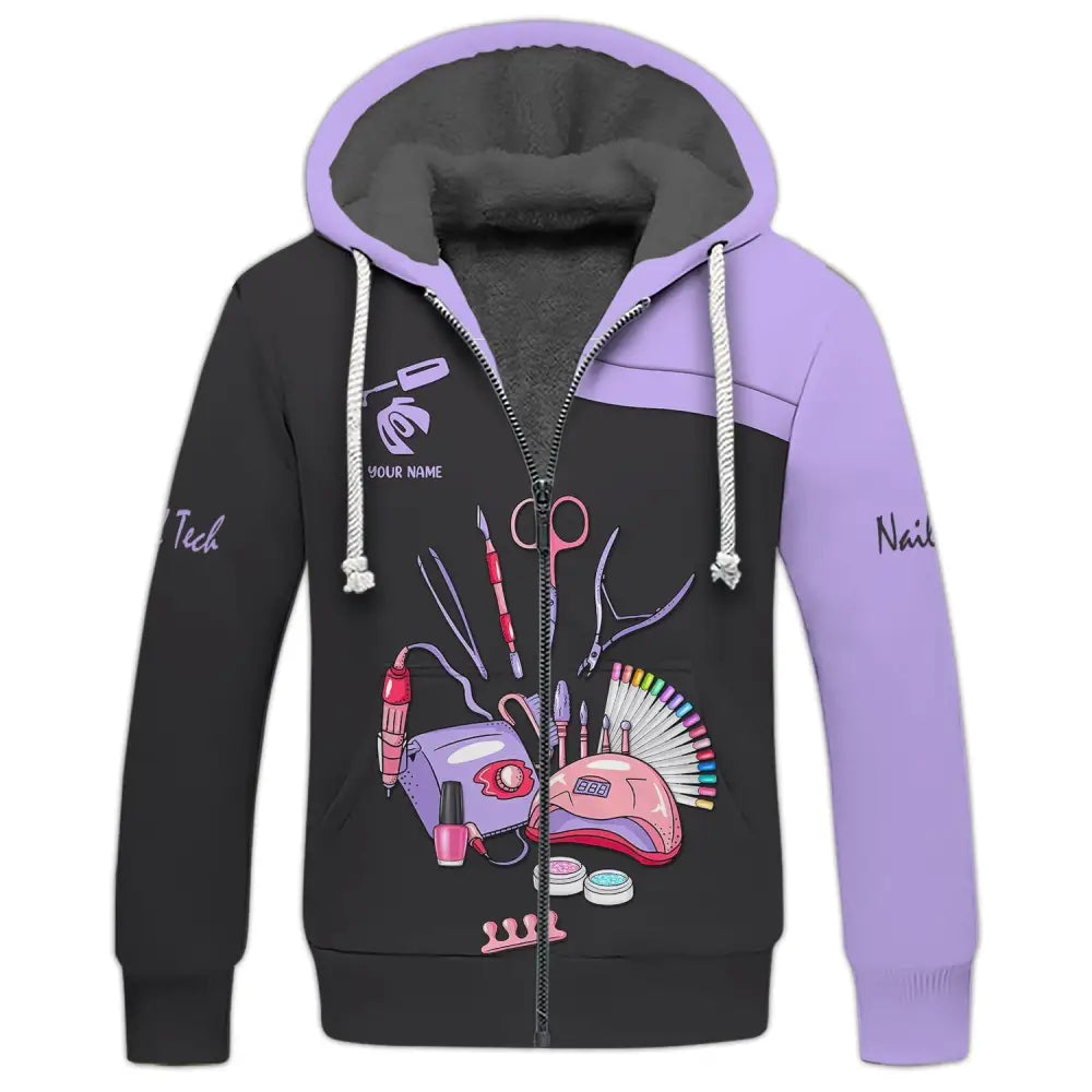 Women Shirt Nail Technician Tech Hoodie Sportwear T-Shirt