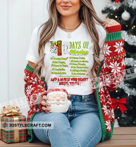 12 Days Of Nursing T-Shirt style option 1