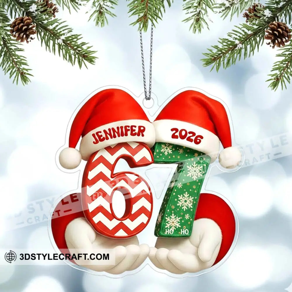 67 Christmas Home Decor Christmas Ornament Personalized Ornament Ornament