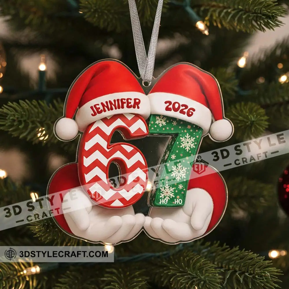 67 Christmas Home Decor Christmas Ornament Personalized Ornament Ornament