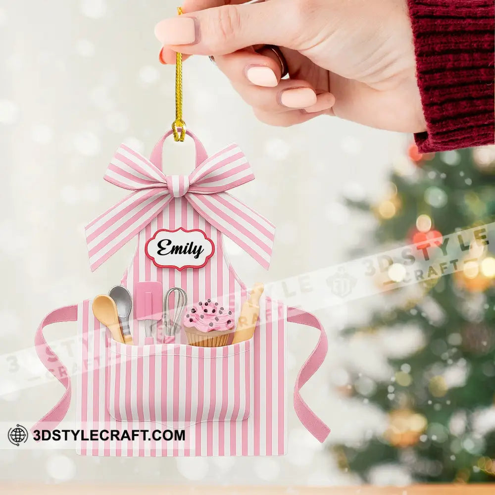 Apron Christmas Home Decor Christmas Ornament Personalized Ornament Ornament