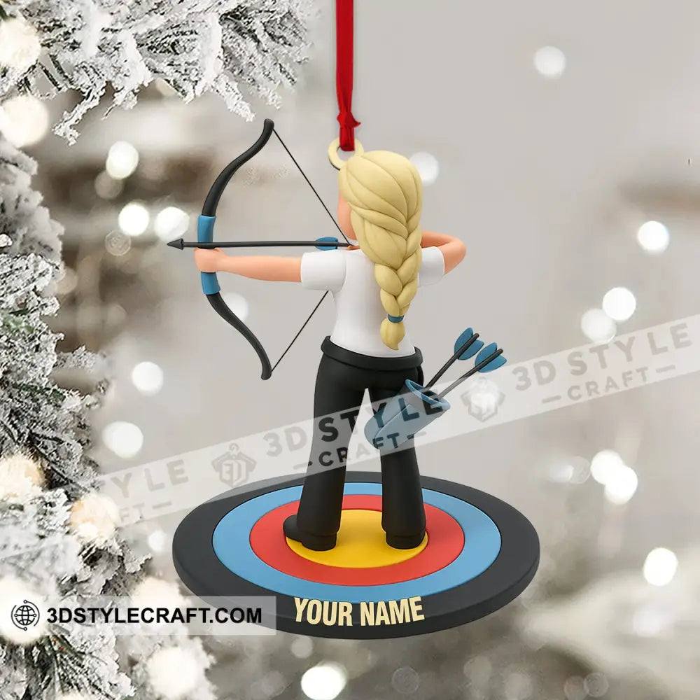 Archery Lover Home Decor Christmas Ornament Personalized Ornament Ornament