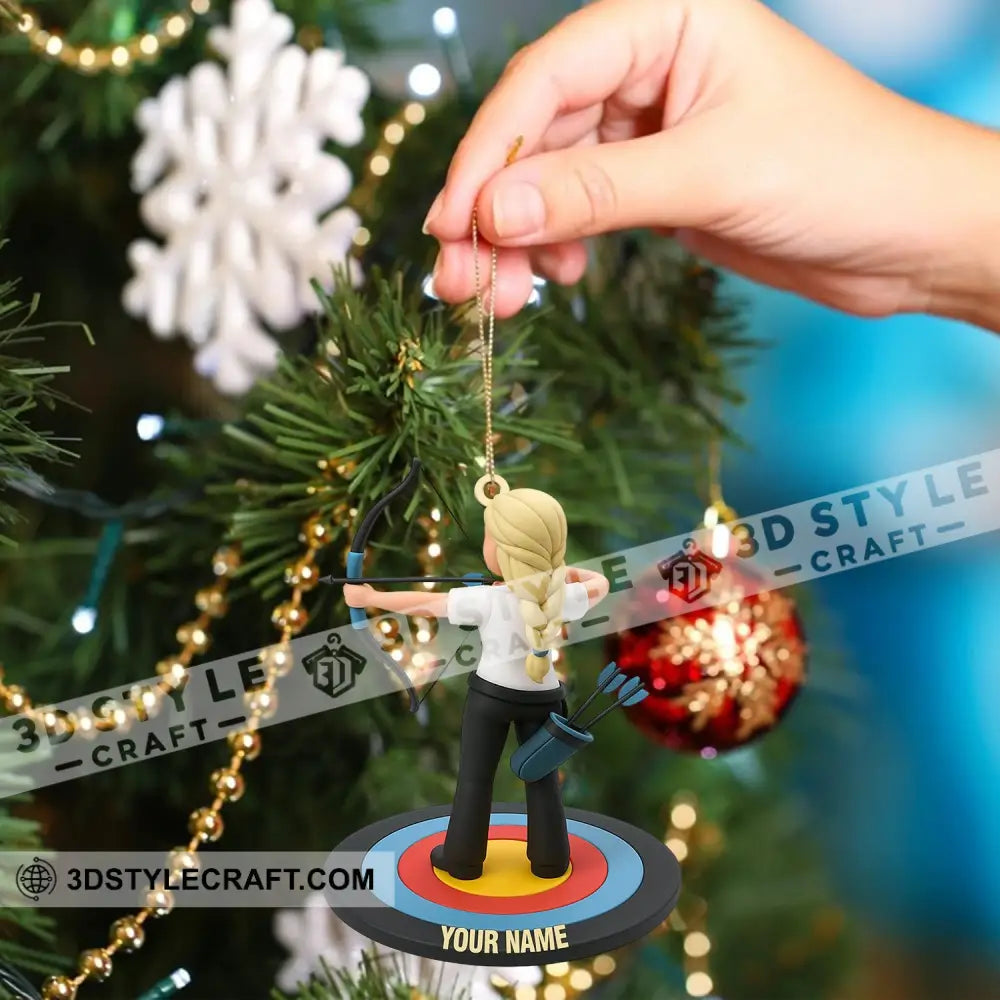 Archery Lover Home Decor Christmas Ornament Personalized Ornament Ornament