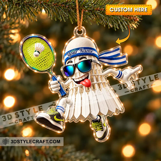 Badminton Home Decor Christmas Ornament Personalized Ornament - 3.54’’ / 1 Ornament - Ornament