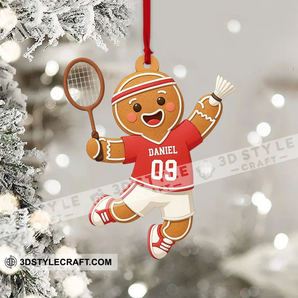 Badminton Home Decor Christmas Ornament Personalized Ornament Ornament