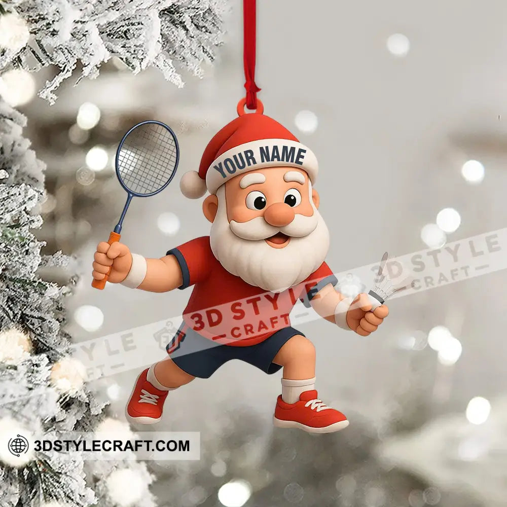 Badminton Home Decor Christmas Ornament Personalized Ornament Ornament