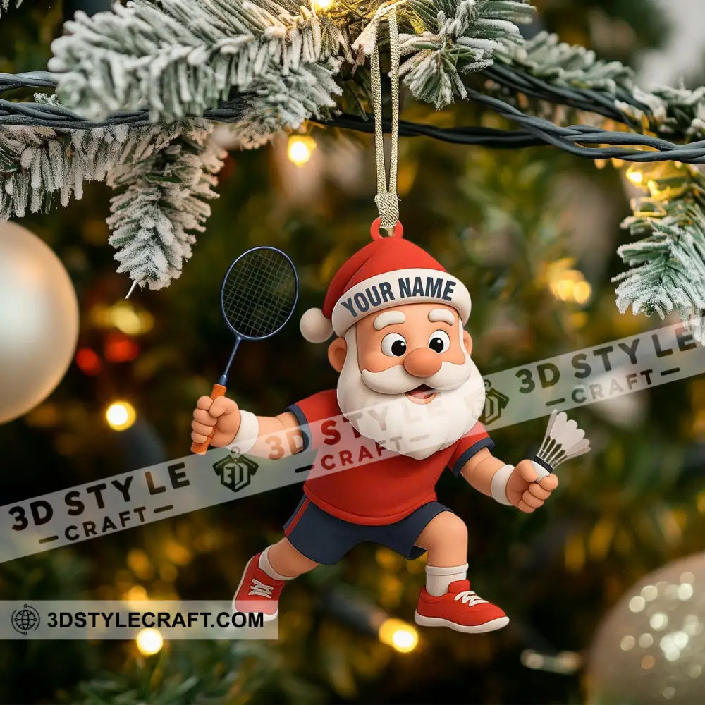 Badminton Home Decor Christmas Ornament Personalized Ornament Ornament