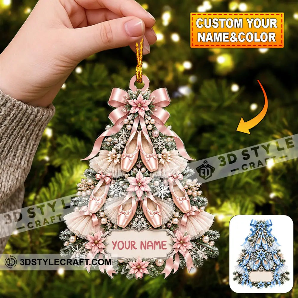 Ballet Christmas Tree Home Decor Christmas Ornament Personalized Ornament - 3.54’’ / 1 Ornament - Ornament