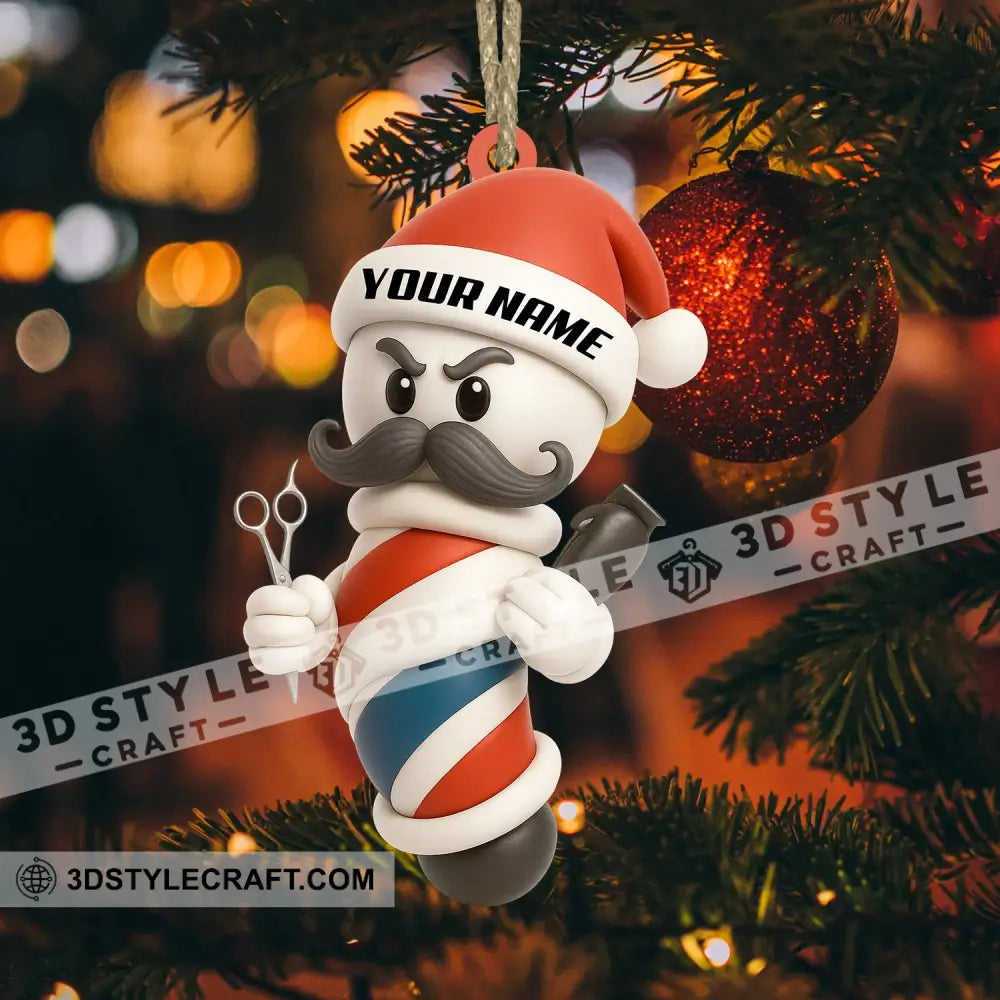 Barber Christmas Home Decor Christmas Ornament Personalized Ornament Ornament