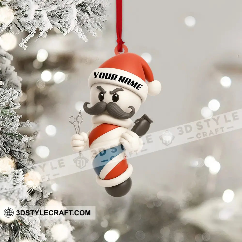 Barber Christmas Home Decor Christmas Ornament Personalized Ornament Ornament