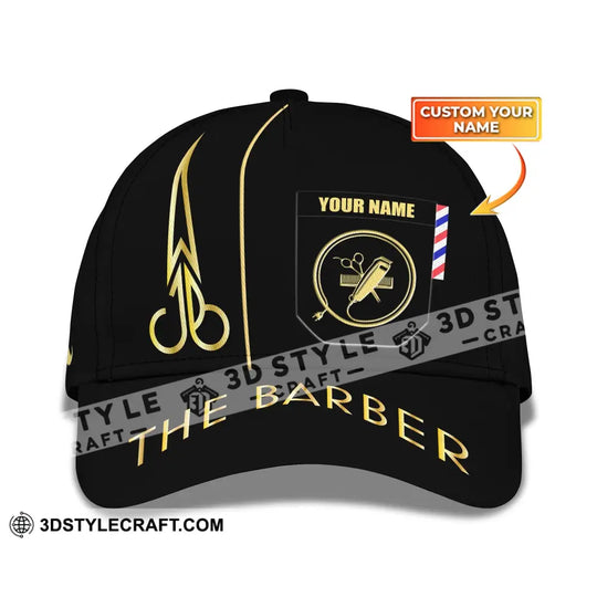 Barber Classic Cap, Hairstylist Hat, Unisex Barber Hat style option 1