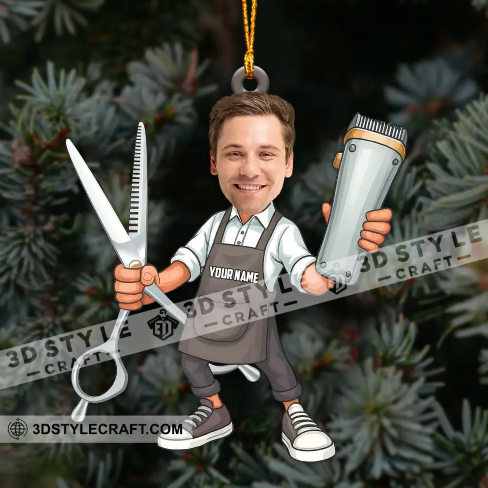 Barber Home Decor Christmas Ornament Personalized Ornament Ornament