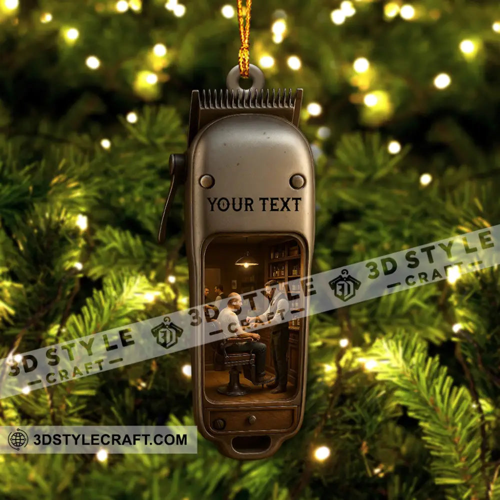 Barber Shop Home Decor Christmas Ornament Personalized Ornament Ornament