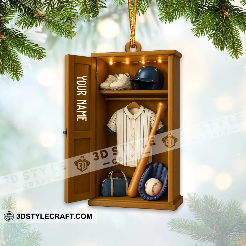 Baseball Home Decor Christmas Ornament Personalized Ornament Ornament