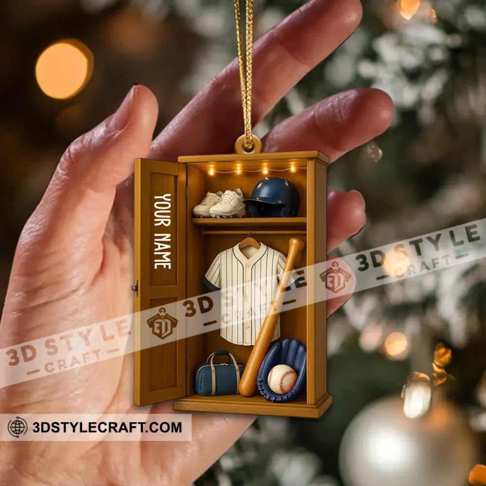 Baseball Home Decor Christmas Ornament Personalized Ornament Ornament