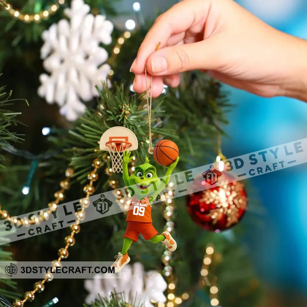 Basketball Christmas Home Decor Christmas Ornament Personalized Ornament Ornament