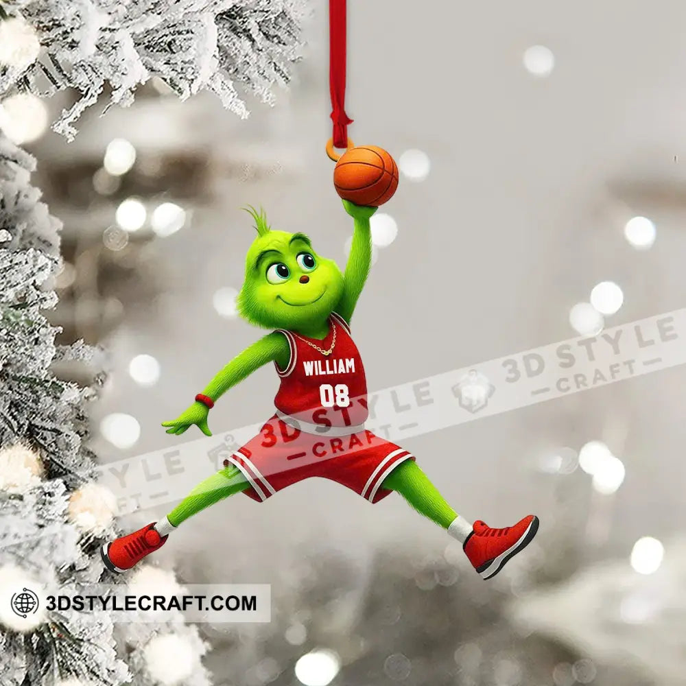 Basketball Home Decor Christmas Ornament Personalized Ornament Ornament