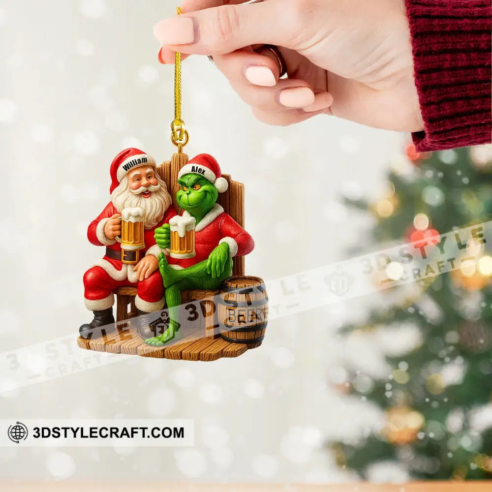 Beer Friends Home Decor Christmas Ornament Personalized Ornament Ornament