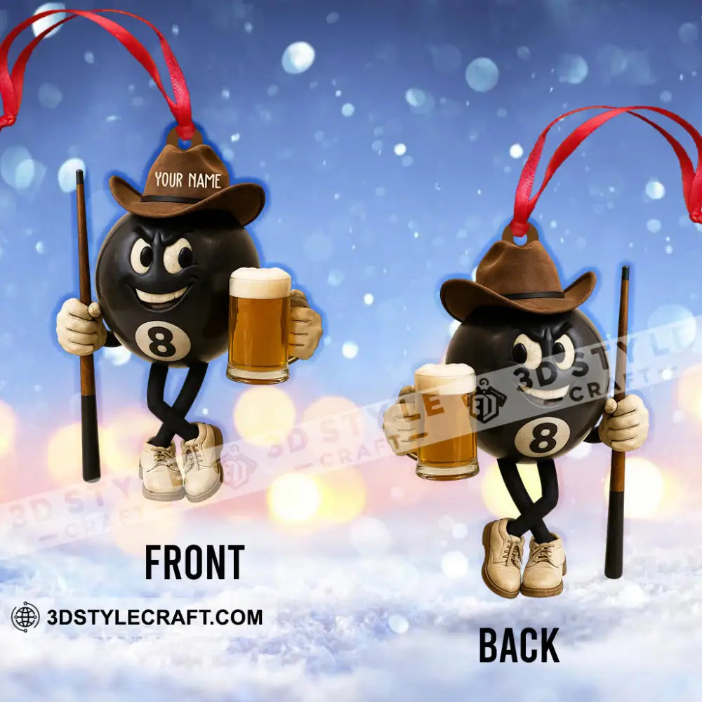 Billboard No.8 Ball Christmas Home Decor Christmas Ornament Personalized Ornament Ornament